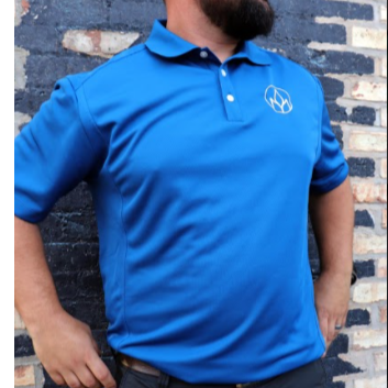 royal blue nike golf shirt