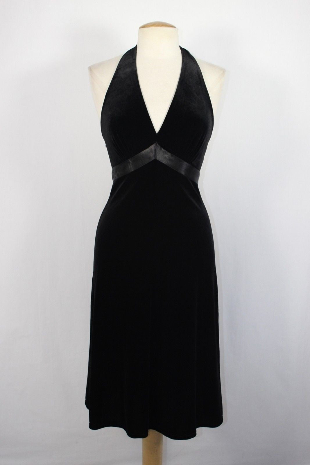 velvet halter dress