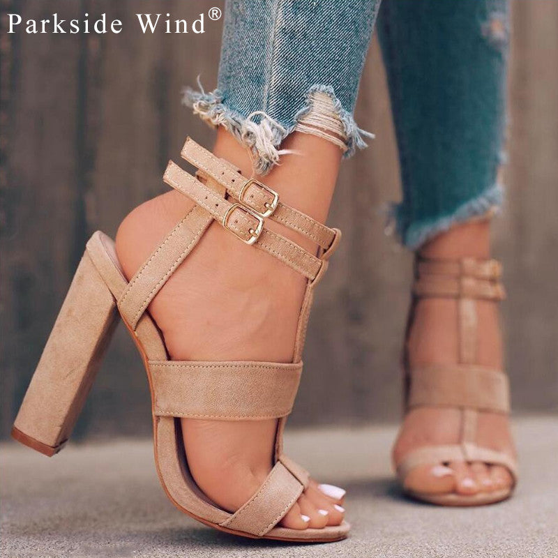 chunky summer heels