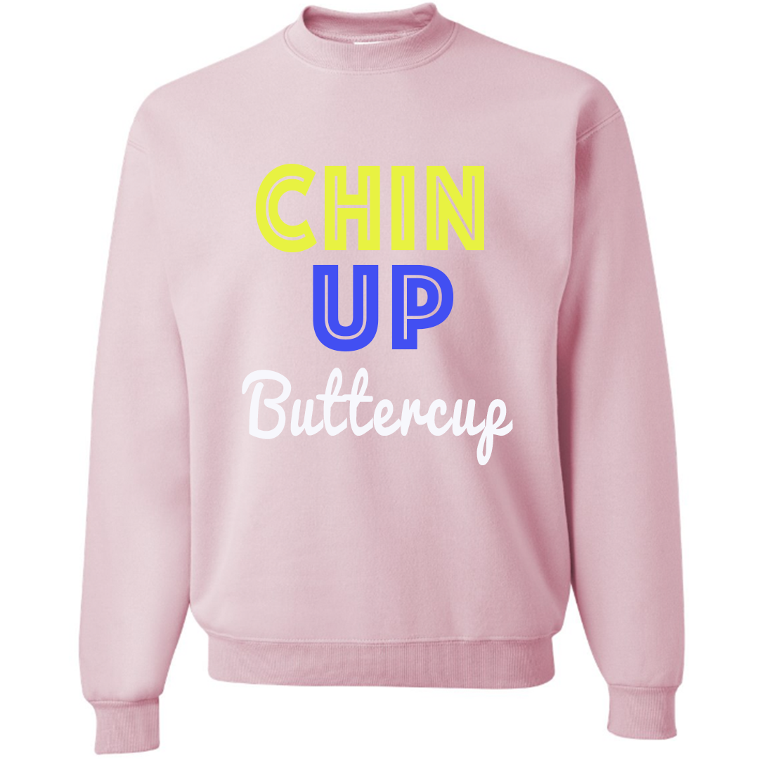 Chin Up Buttercup Pink Pullover Sweatshirt – ADashOfChic