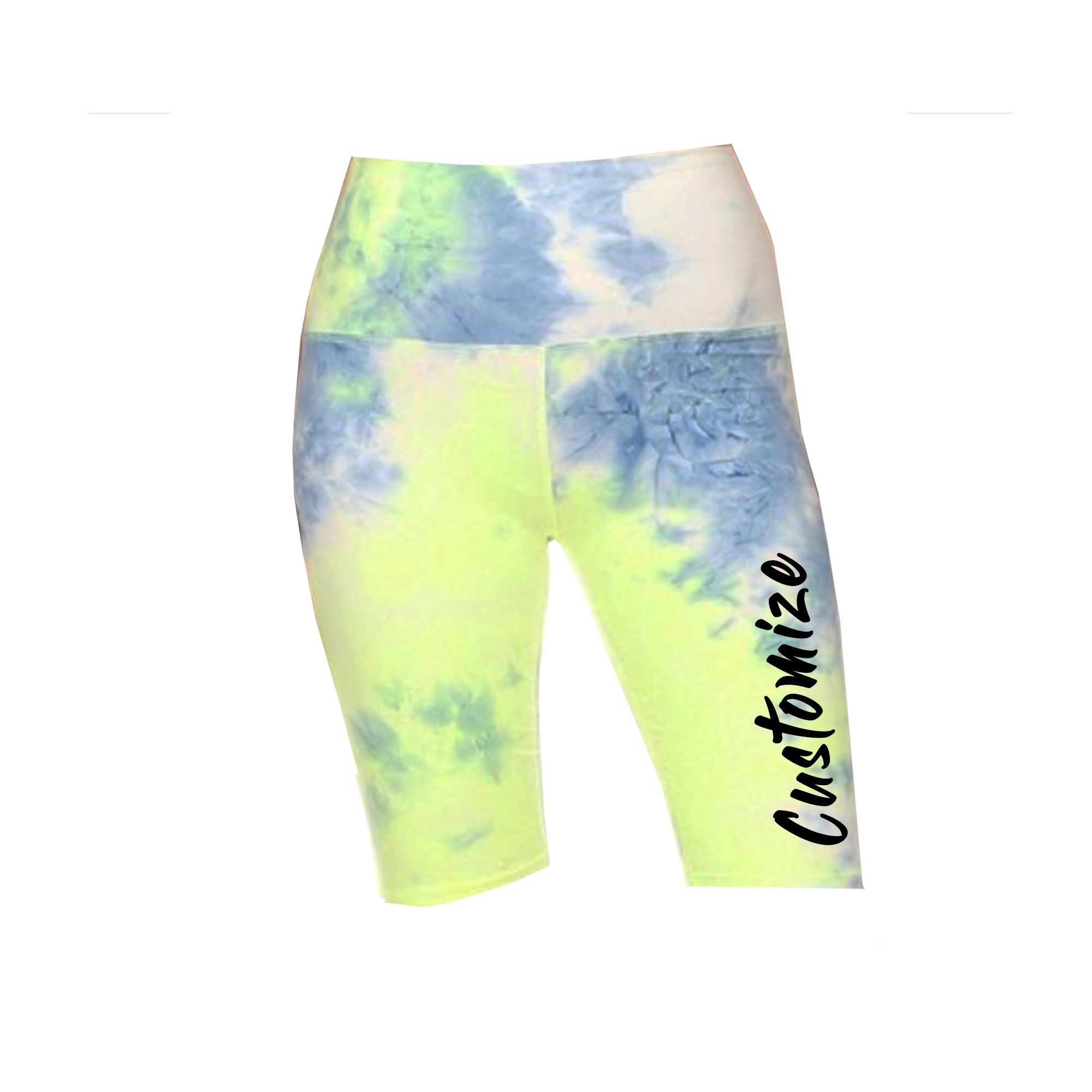 Custom Tie Dye Biker Shorts