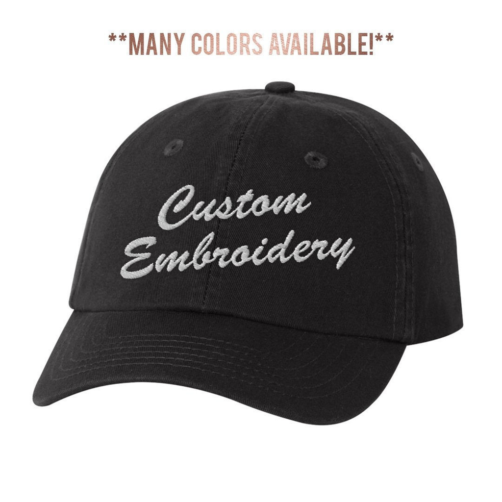 Custom Embroidered Unisex Dad Hat – ADashOfChic