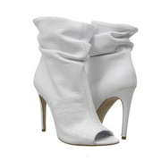 white peep toe boots