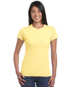 Fashion Pure Color Short Sleeve Scoop Cotton T-Shirt