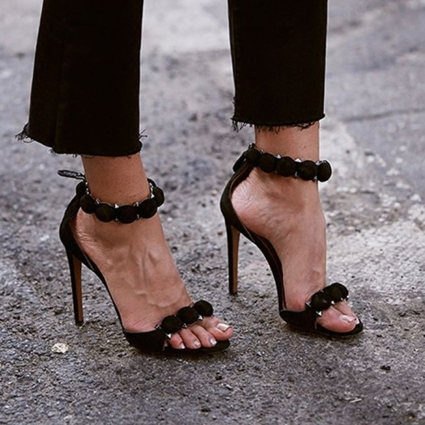 stiletto heel high heels