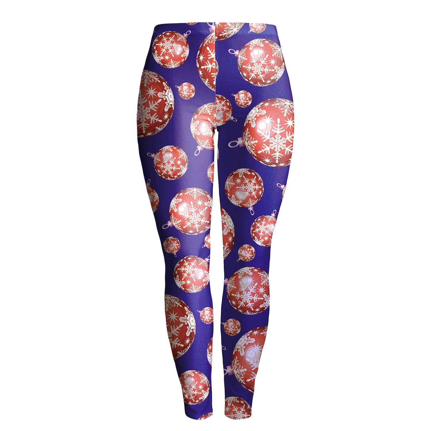 Mid Waist Colorful Print Women Skinny Christmas Party Leggings