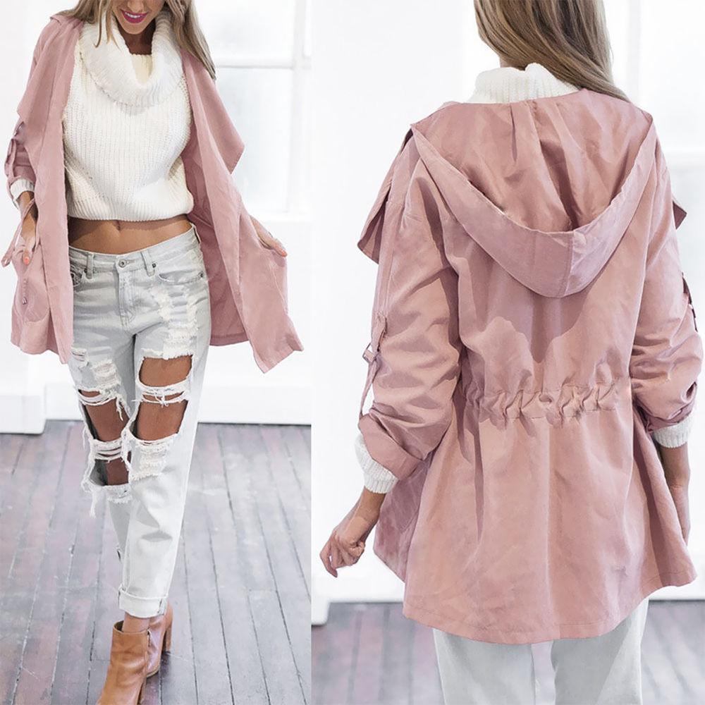 Women Basic Outwear Jackets Autumn Jacket Spring Long Jackets And