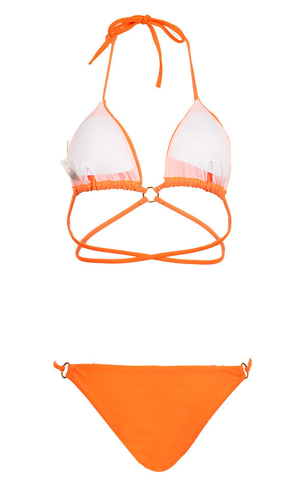 Halter Bandage Bikini Set Swimwear Swimsuit
