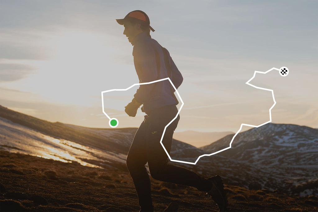 Another man running with the strava app showing where the man is going