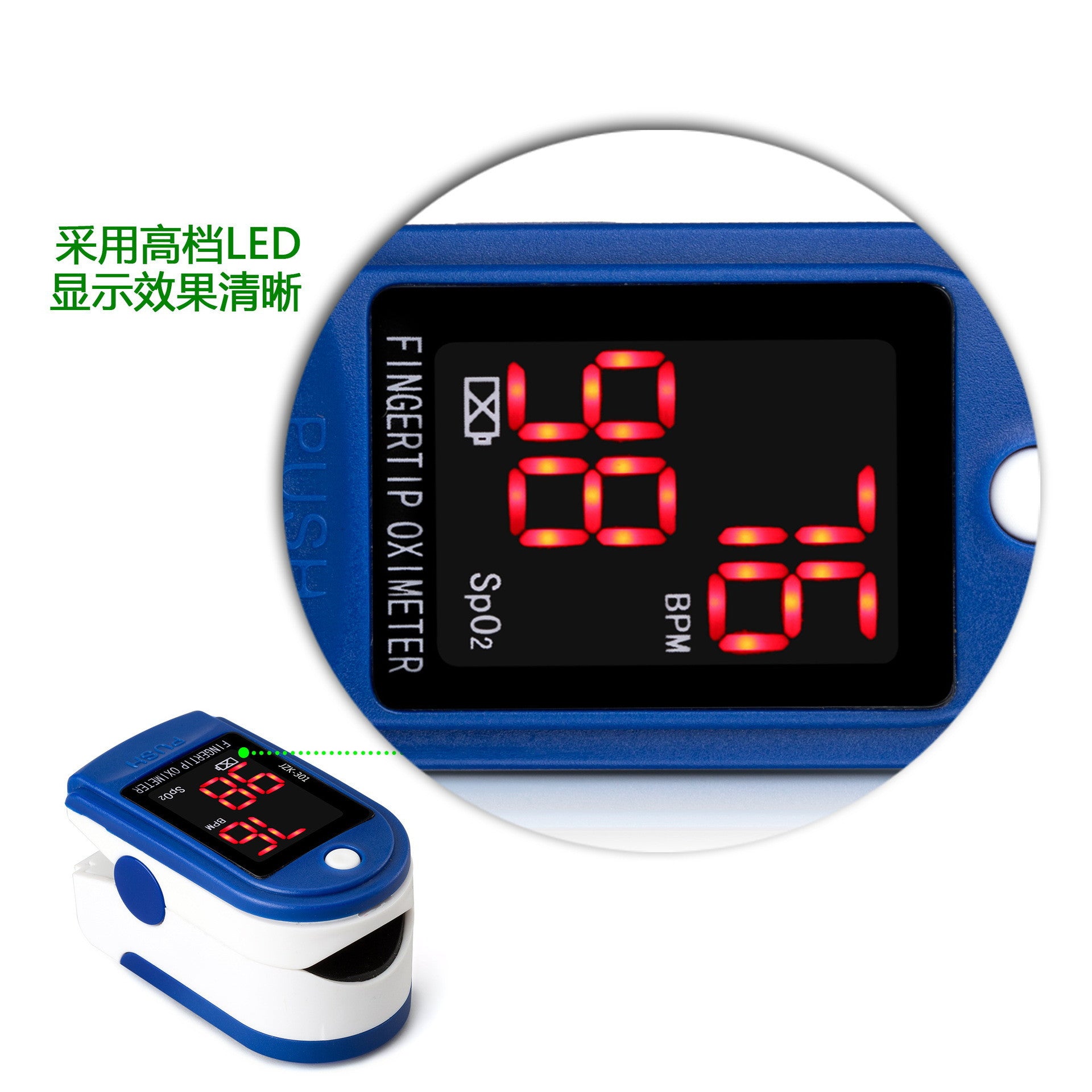 Pro Series CMS 500DL Fingertip Pulse Oximeter Blood Oxygen Saturation