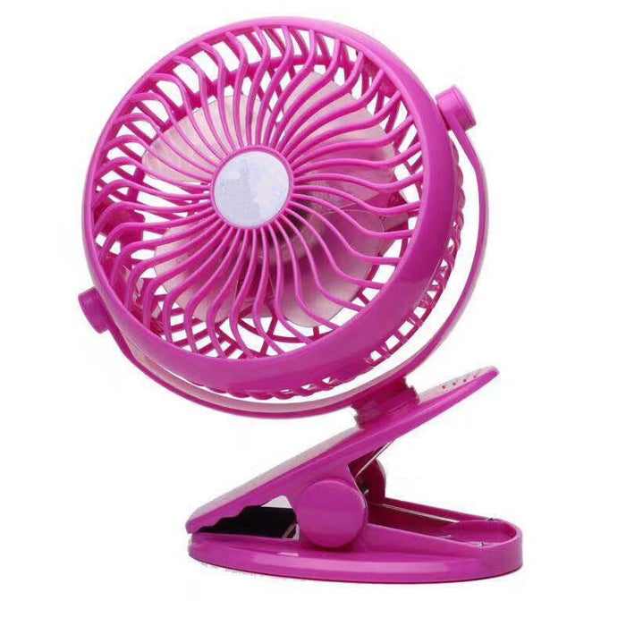 Usb Fan Mini Clip On Desk Fans Rechargeable And 2600mah Battery