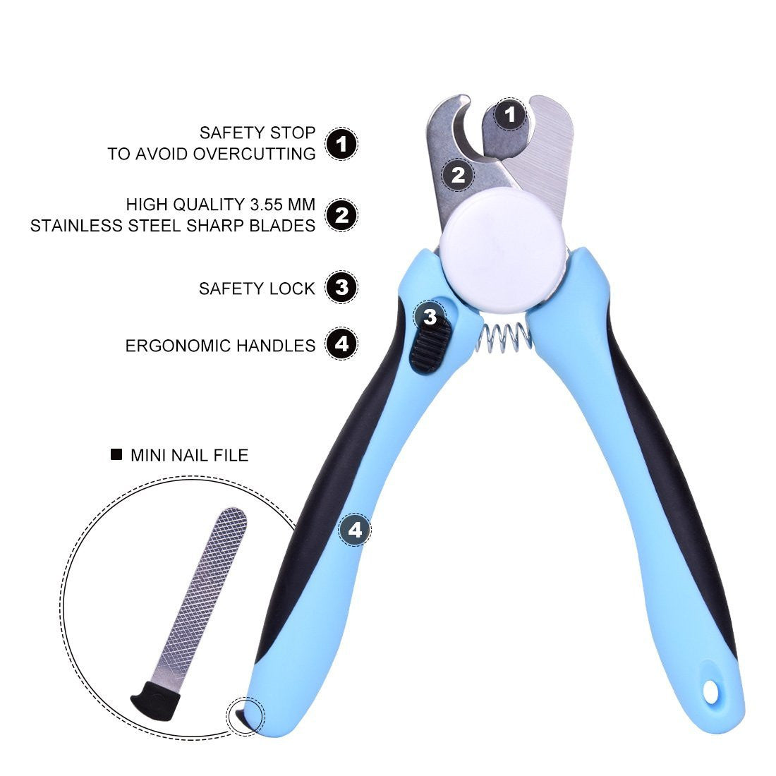 dog toenail clippers with sensor