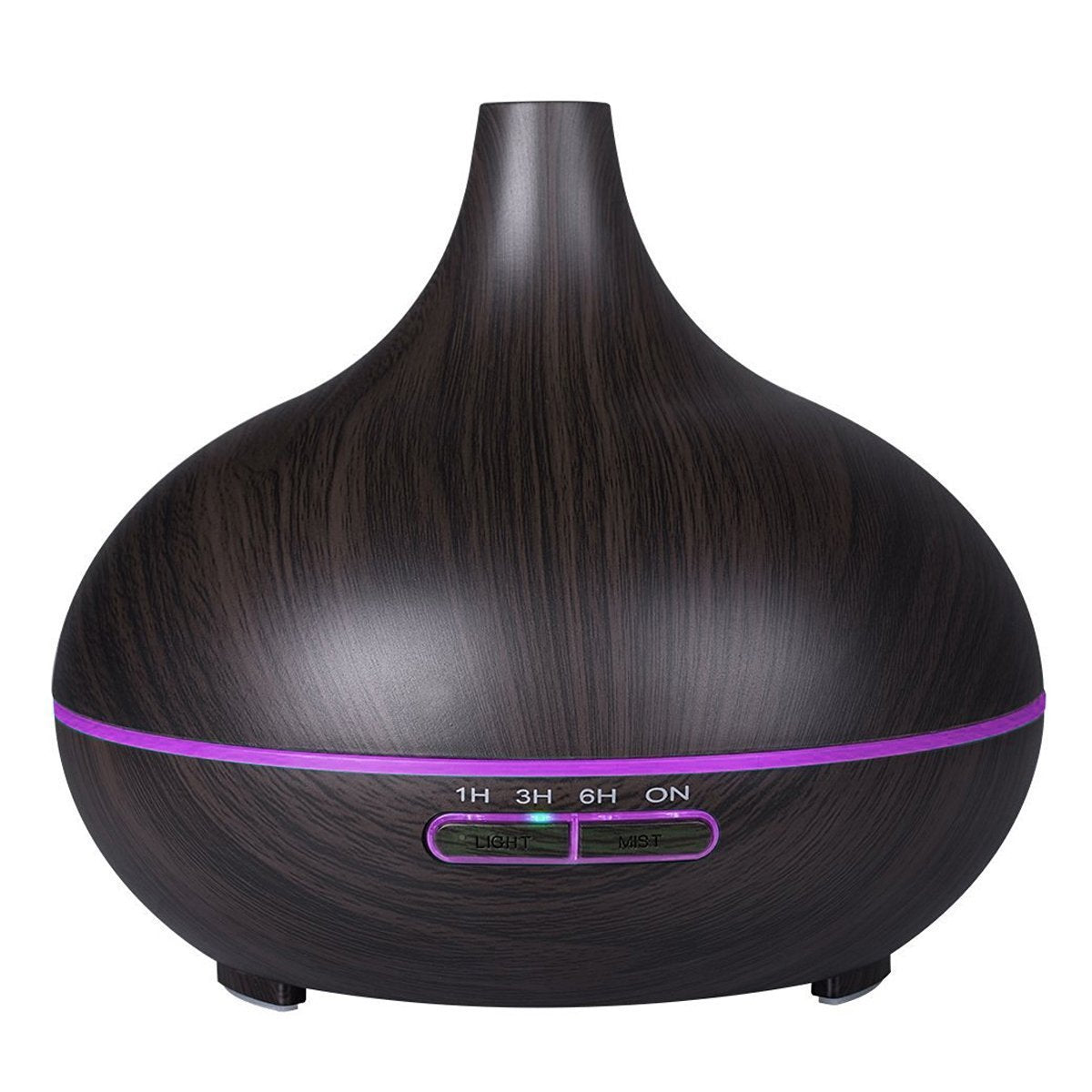 Essential Aroma Diffuser 300 Ml Wood Grain Ultrasonic Oil Cool Mist Whisper Quiet Humidifier Air Purifier For Office Home Bedroom Baby Room Study