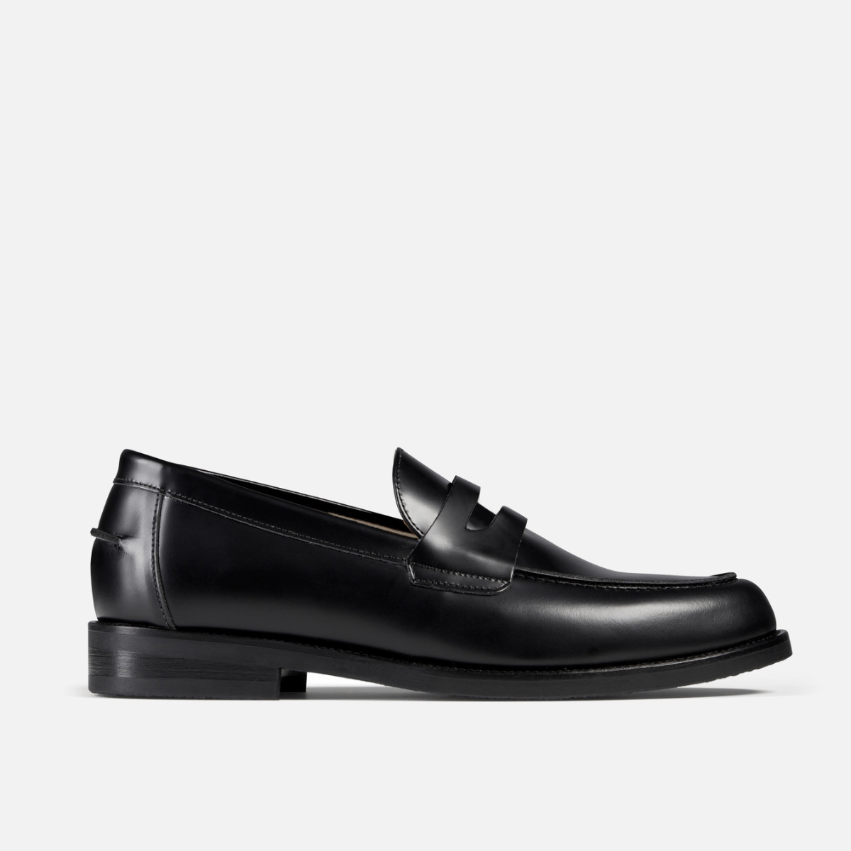 duke + dexter, men's wilde black penny loafer - men's, size 7