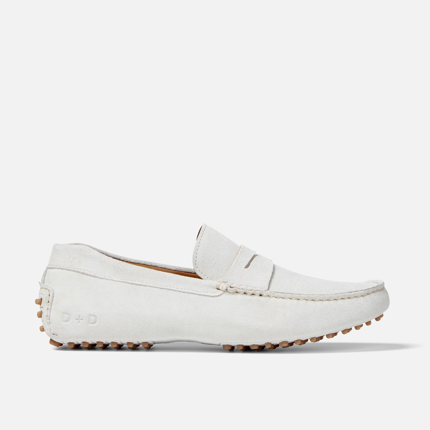 Duke + Dexter, Men's Hunt Off-White Driving Loafer - Men's, Size 8