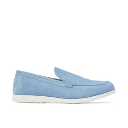 sky blue loafer shoes