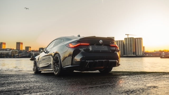 BMW G82 M4 lowered with spacers and springs