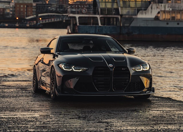 BMW G82 M4 with carbon fibre front splitter 