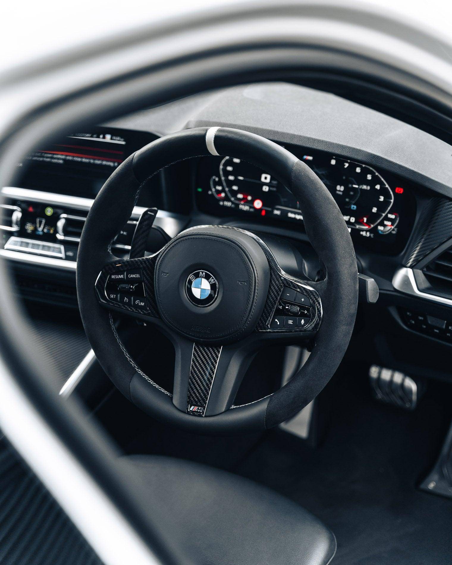 Autotecknic Carbon Alcantara Lenkradverkleidung für BMW G-Serie - online  kaufen bei CFD