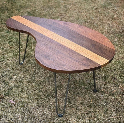 palette shaped coffee table
