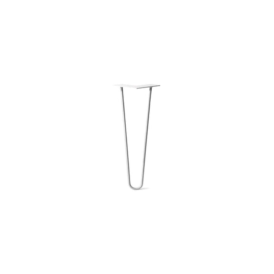 Hairpin Leg (Sold Separately), 2-Rod Design - White Powder Coated Finish