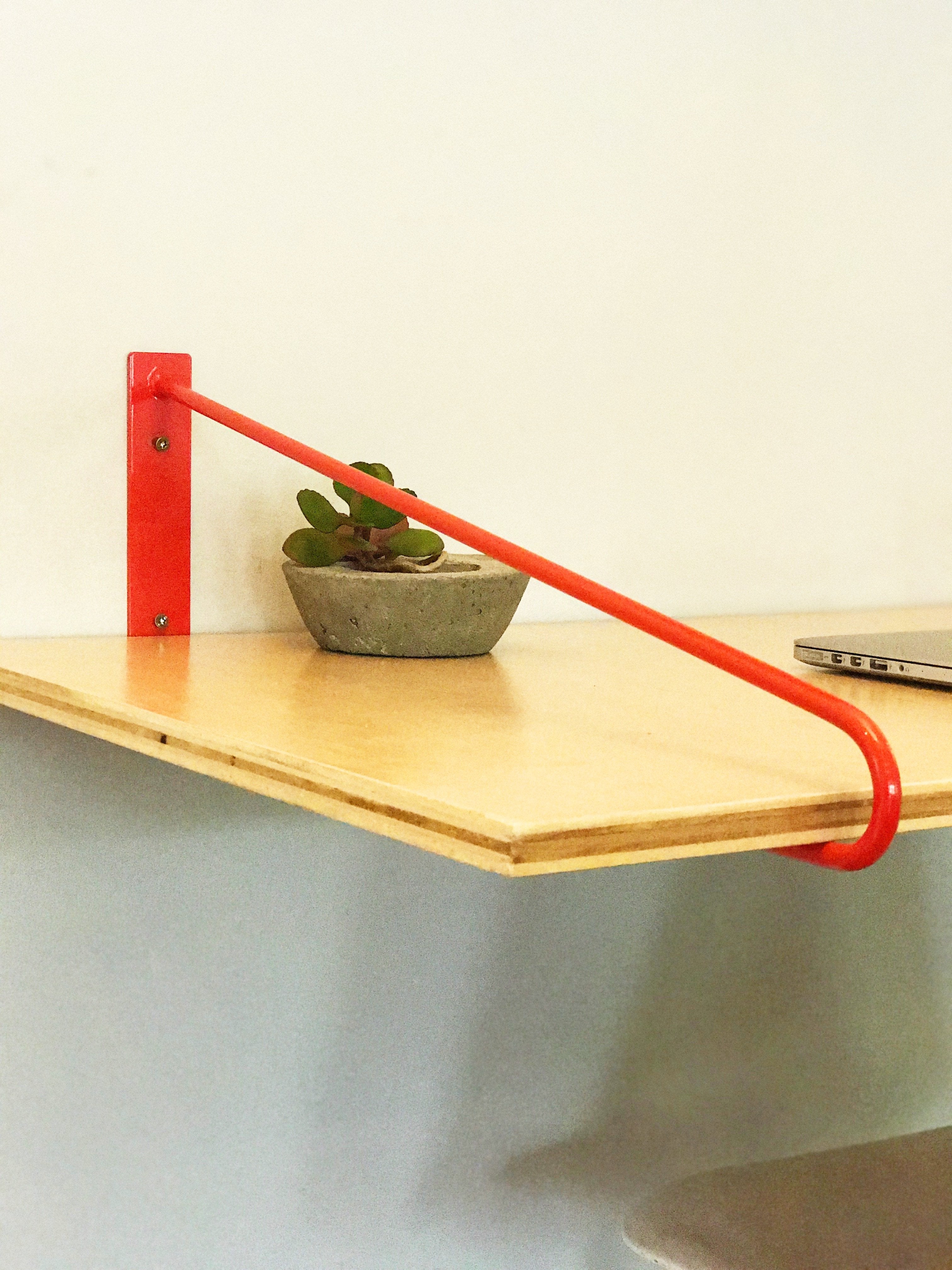Floating Hairpin Desk Brackets 22 Desk Colored Or Raw Steel