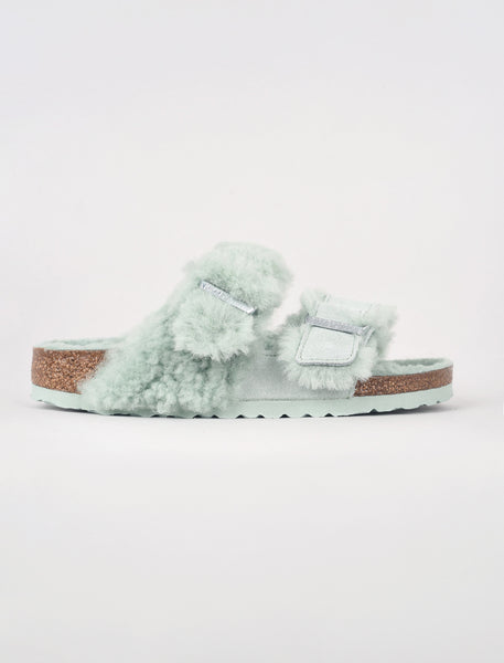 Arizona Teddy Split Suede Leather/Shearling Matcha