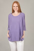 Cut Loose Seamed Cocoon Tee, Orchid 