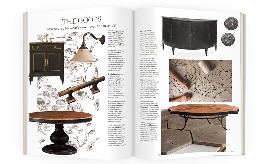 BENNETT To The Trade featured in Milieu Magazine's The Goods section in Fall 2021 issue
