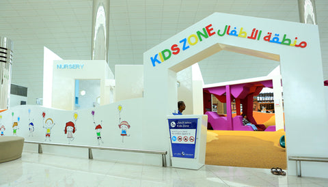 Dubai International Airport, United Arab Emirates dxb concourse kids zone airport nursery