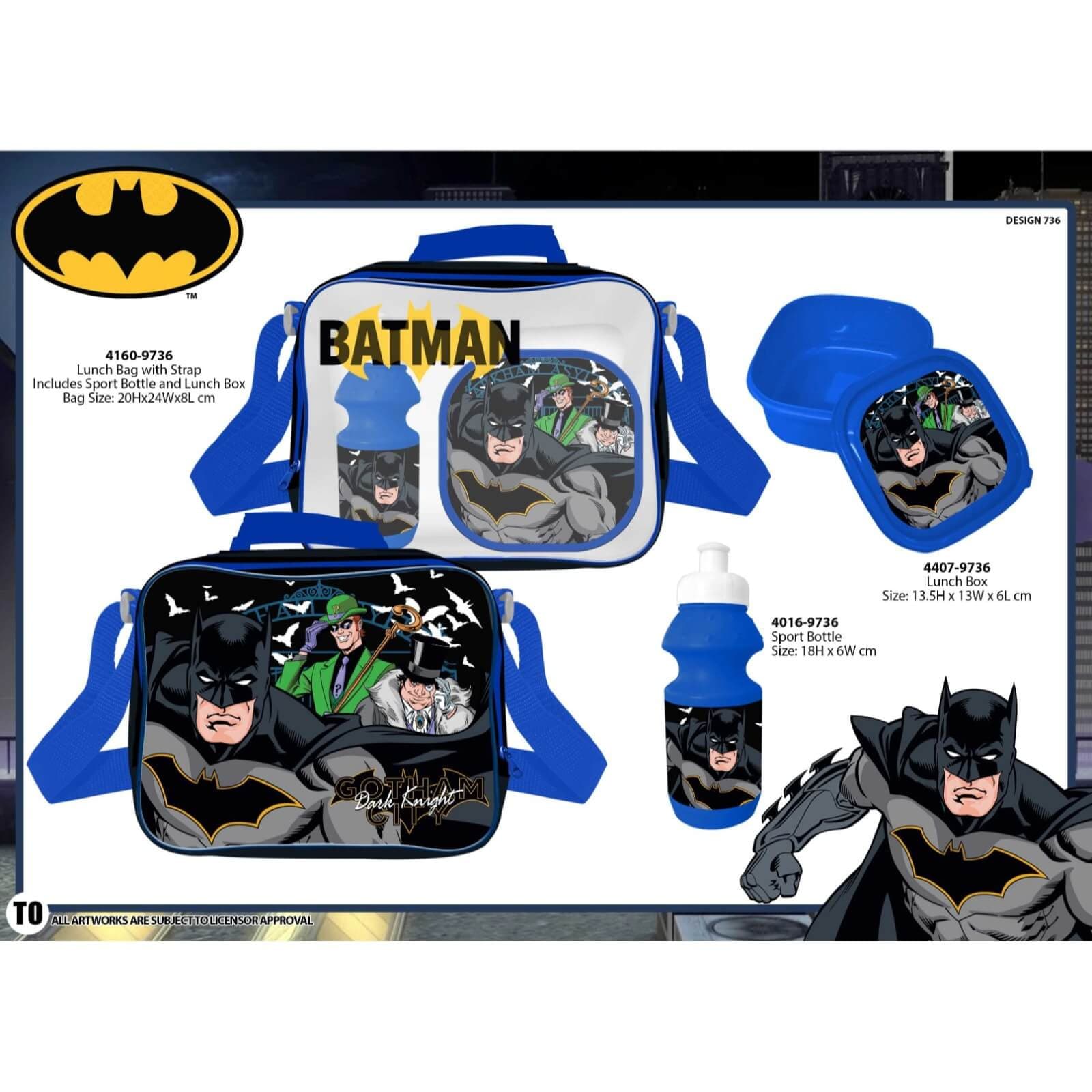 Batman 3 Piece Lunch Box Set - KeepEmQuiet