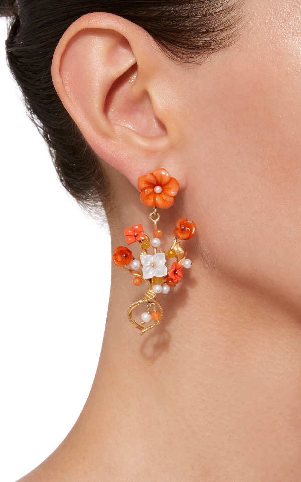 Bundle Earrings - Coral