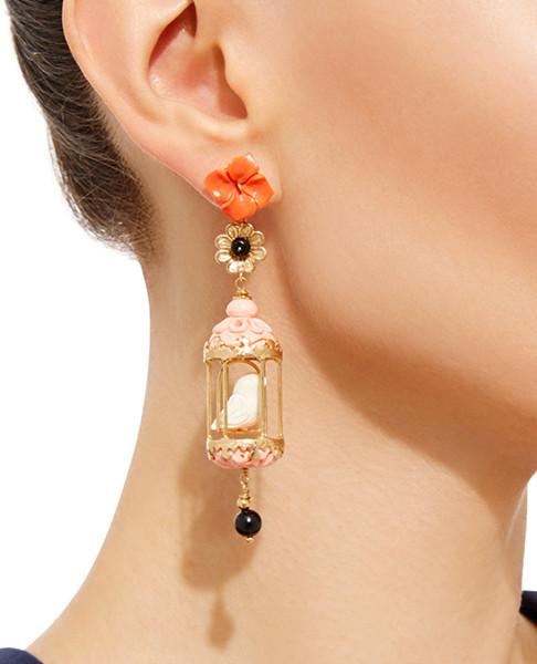 Aviary Classic Earrings - Coral