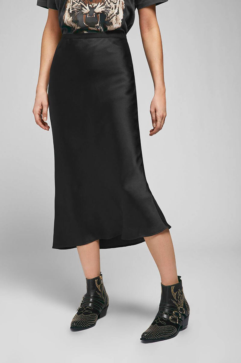 anine bing bar silk skirt