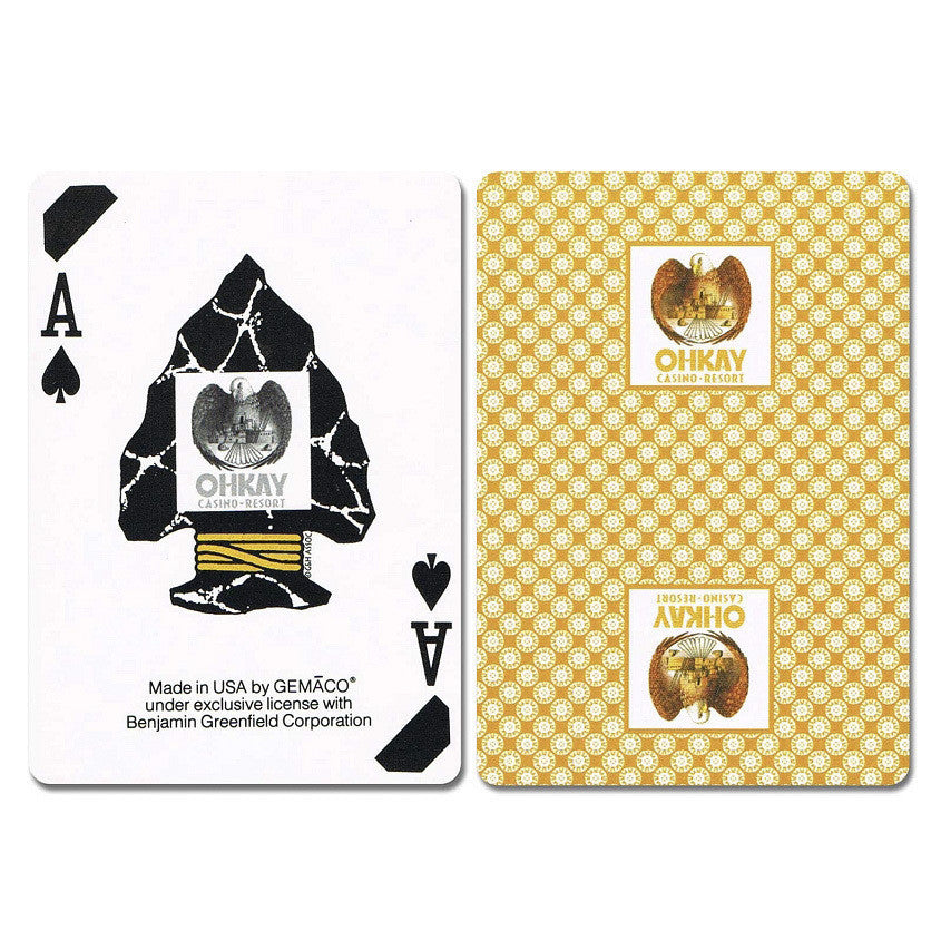 Aladdin New Uncancelled Casino Playing Cards - Gold