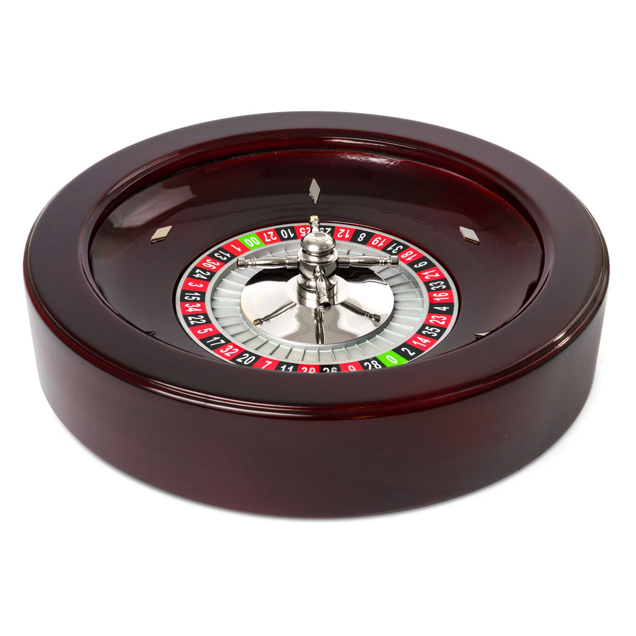 Roulette Wheel 18 inch Lacquered  Wood