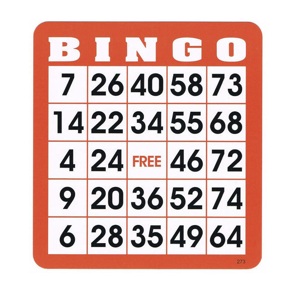 Reusable Bingo Cards (Pkg. 100) | Casino Supply