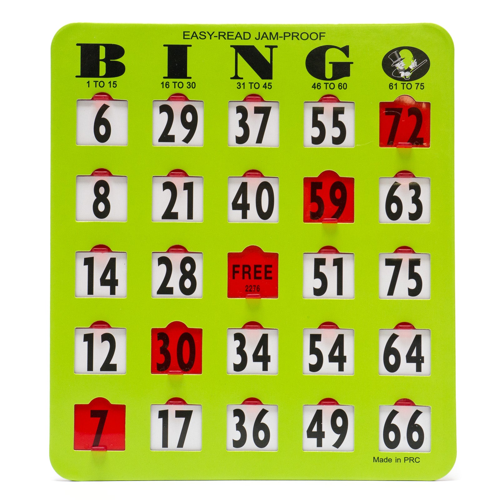 Printable bingo cards with numbers