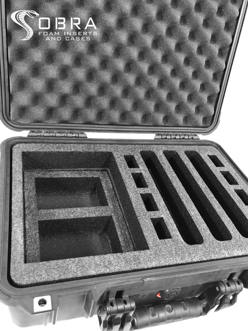 Pelican Vault Case V200 Range Case Foam Insert for 5 Handguns and Maga —  Cobra Foam Inserts and Cases