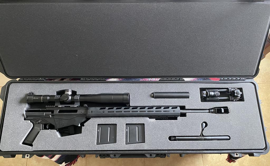 Pelican Case 1750 Foam Insert for Ruger Precision Rifle Folded