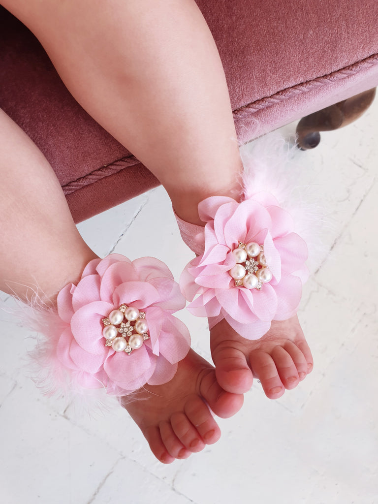 Buy White Baby Sandals, Baby Shower Gift, Baby Girl Shoes, Shoes for Little  Girls, Barefoot Sandals, Newborn Sandals, Baby Barefoot Sandal Online in  India - Etsy