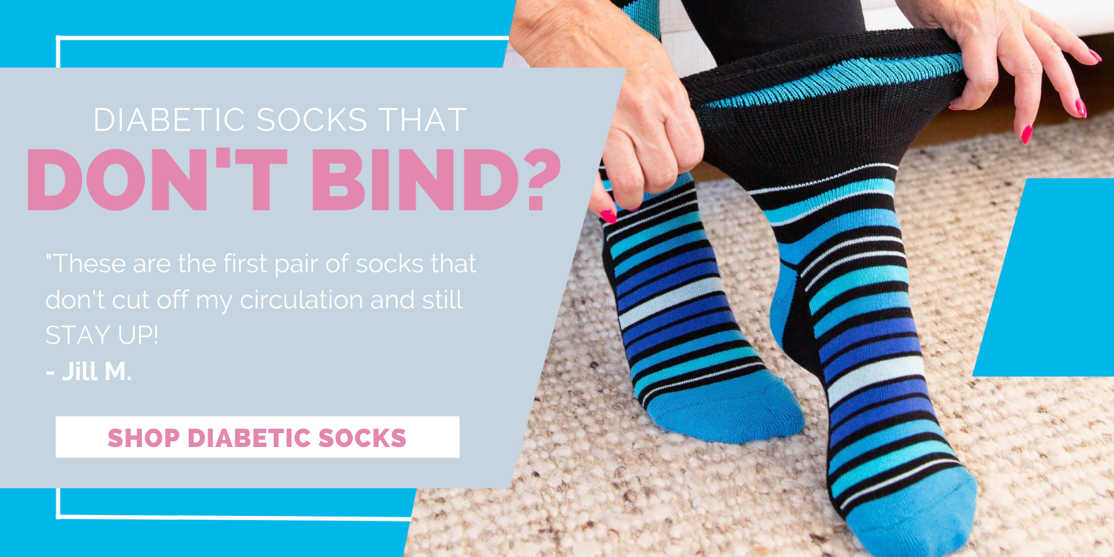 What are diabetic socks made of?