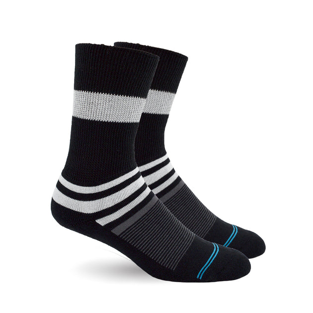 Diabetic Socks for Men & Women - Black Stripes – Dr. Segal's