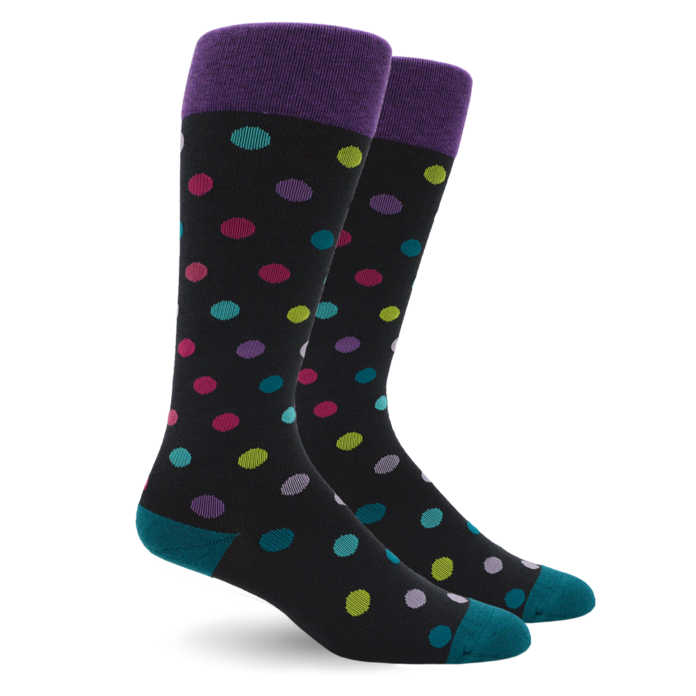 POLKA DOT MULTI COLOR COTTON ENERGY SOCKS – Dr. Segal's