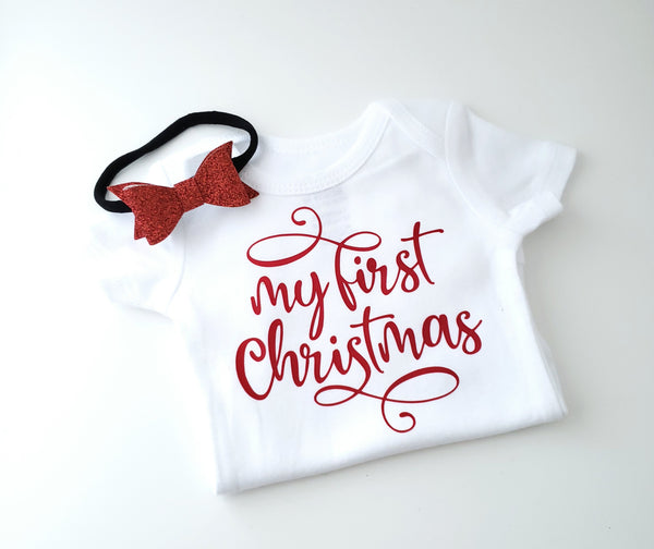 my first christmas onesie