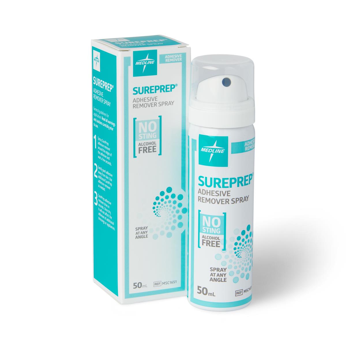 Medline Sureprep Adhesive Remover Spray, each MSC1651H, Advanced  Healthmart