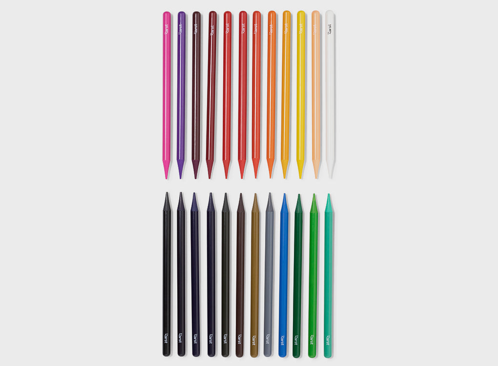 Karst artist pencils, set of 24, eco friendly made from pure pigment and woodless, in a wide range of colours