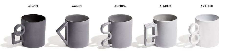 The Shapes Mug Collection by Aandersson Design at MOXON UK