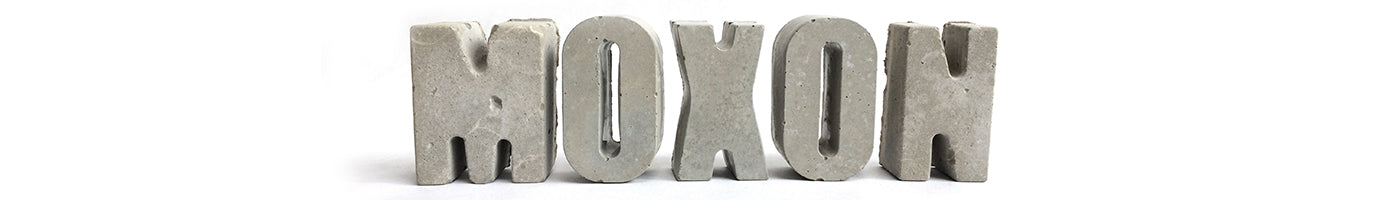 moxon written in concrete letters from an artful life