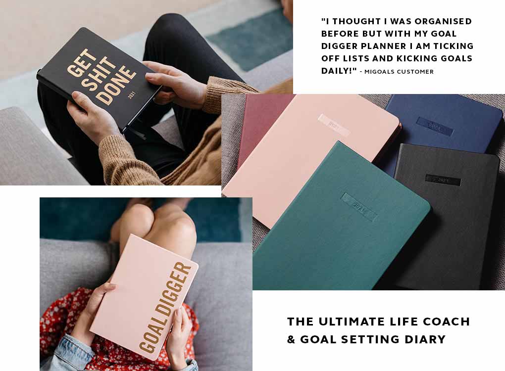 21 Goal Diary By Migoals The Ultimate Goals Journal Planner Moxon London